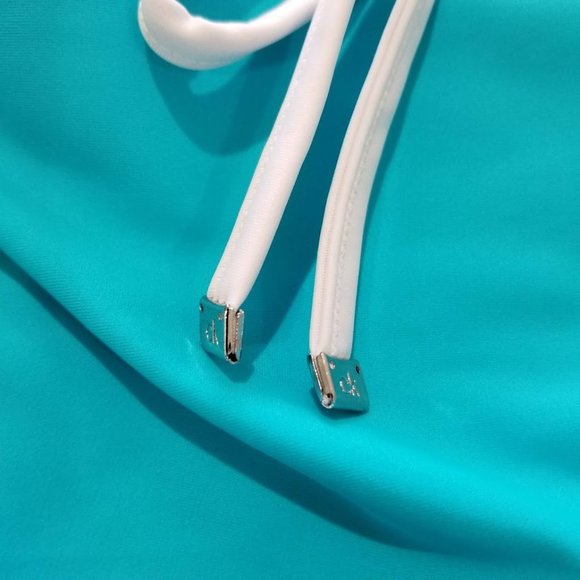 Calvin Klein V-Wire Bandeau Halter Tankini Top Tropical Waters - Picture 9 of 9